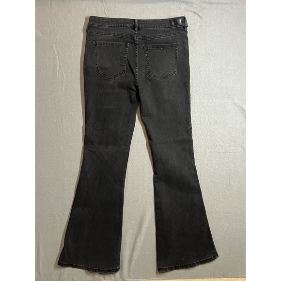 PTCL ETHIKAL BRAND Women's Black Studded Flare Jeans Size 31 Stretch Denim - Picture 11 of 12